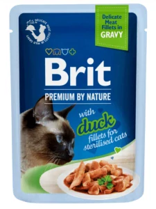 Brit Premium Cat D Fillets Gravy Duck Sterilised 85g