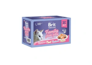 Brit Premium Cat D Fillets in Jelly Family Plate 1020g