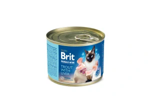 Brit Premium Cat by Nature konz Trout&Liver 200g
