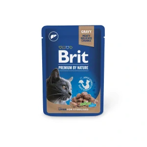 Brit Premium Cat kapsa Liver for Sterilised 100g