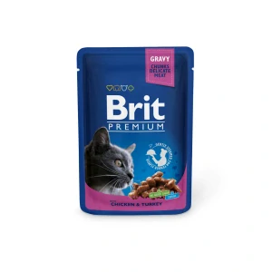 Brit Premium Cat kapsa with Chicken & Turkey 100g