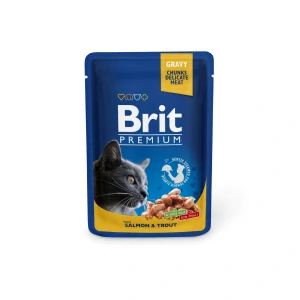 Brit Premium Cat kapsa with Salmon & Trout 100g