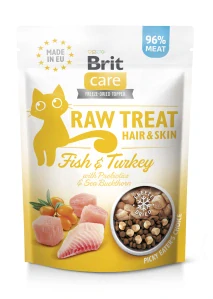 Brit Raw Treat Cat Hair&Skin, Fish&Turkey 40g