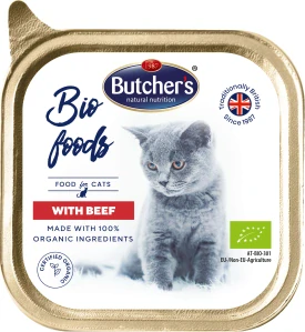 Butcher's Cat Bio Foods s hovězím vanička 85g