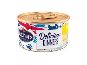Butcher's Cat Delic.Dinners kuře+krůta konz. 85g