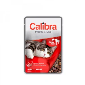 Calibra Cat  kapsa Premium Adult Chicken & Beef 100g