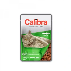 Calibra Cat  kapsa Premium Sterilised Salmon 100g