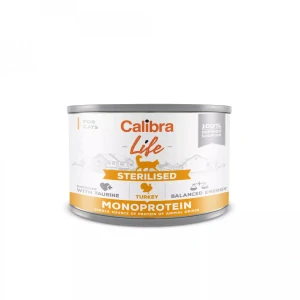 Calibra Cat Life  konz.Sterilised Turkey 200g