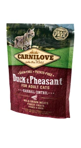 Carnilove Cat Duck&Pheasant Adult Hairball Contr 400g