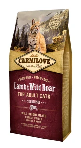 Carnilove Cat Lamb & Wild Boar Adult Sterilised 6kg