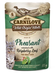 Carnilove Cat Pouch Pheasant & Raspberry Leaves 85g