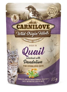 Carnilove Cat Pouch Quail & Dandelion sterilized 85g