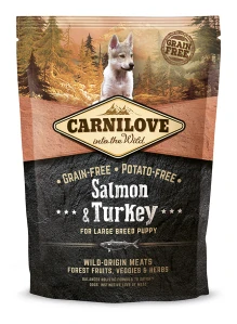 Carnilove Dog Salmon & Turkey for LB Puppies 1,5kg