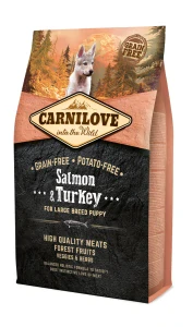 Carnilove Dog Salmon & Turkey for LB Puppies 4kg