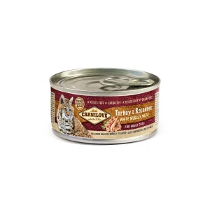Carnilove White konz Mus Meat Turkey&Reindeer Cats100g