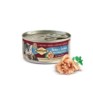 Carnilove White konz Mus Meat Turkey&Salmon Cats 100g