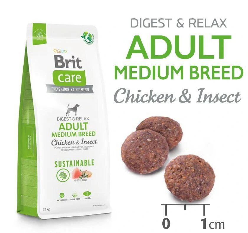 Brit Care Dog Sustainable Adult Medium Breed 3 kg
